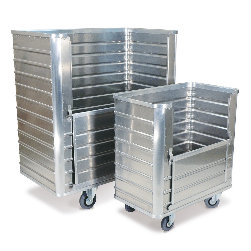Product afbeelding: Aluminium bakwagen met half opklapbare wand, 355 l