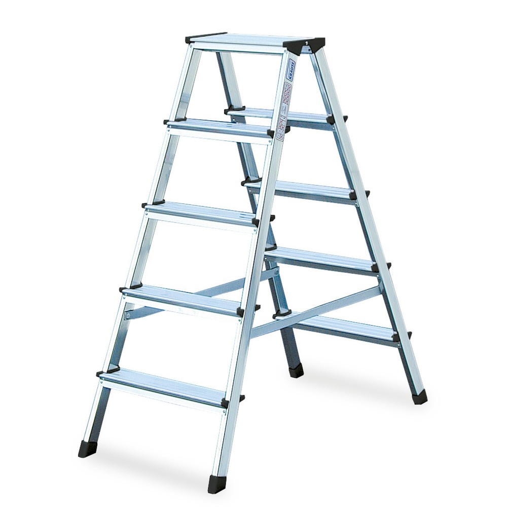 Product afbeelding: Dubbele trap KRAUSE®, 2-zijdig begaanbaar, standhoogte 0,20 m, 2x3 treden