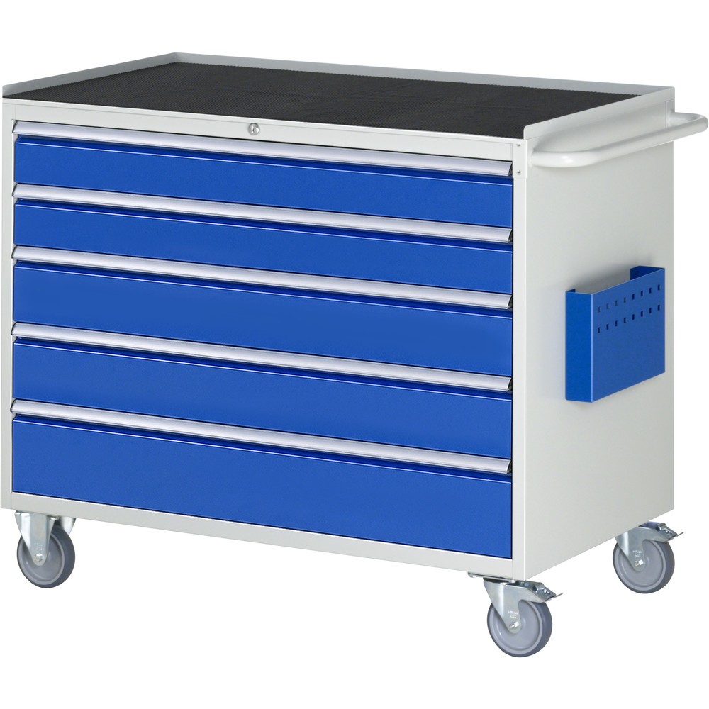 Product afbeelding: RAU gereedschapswagen serie 7000, h x b x d 975 x 1.145 x 650 mm, met 5 lades maat XXL, metalen bekleding