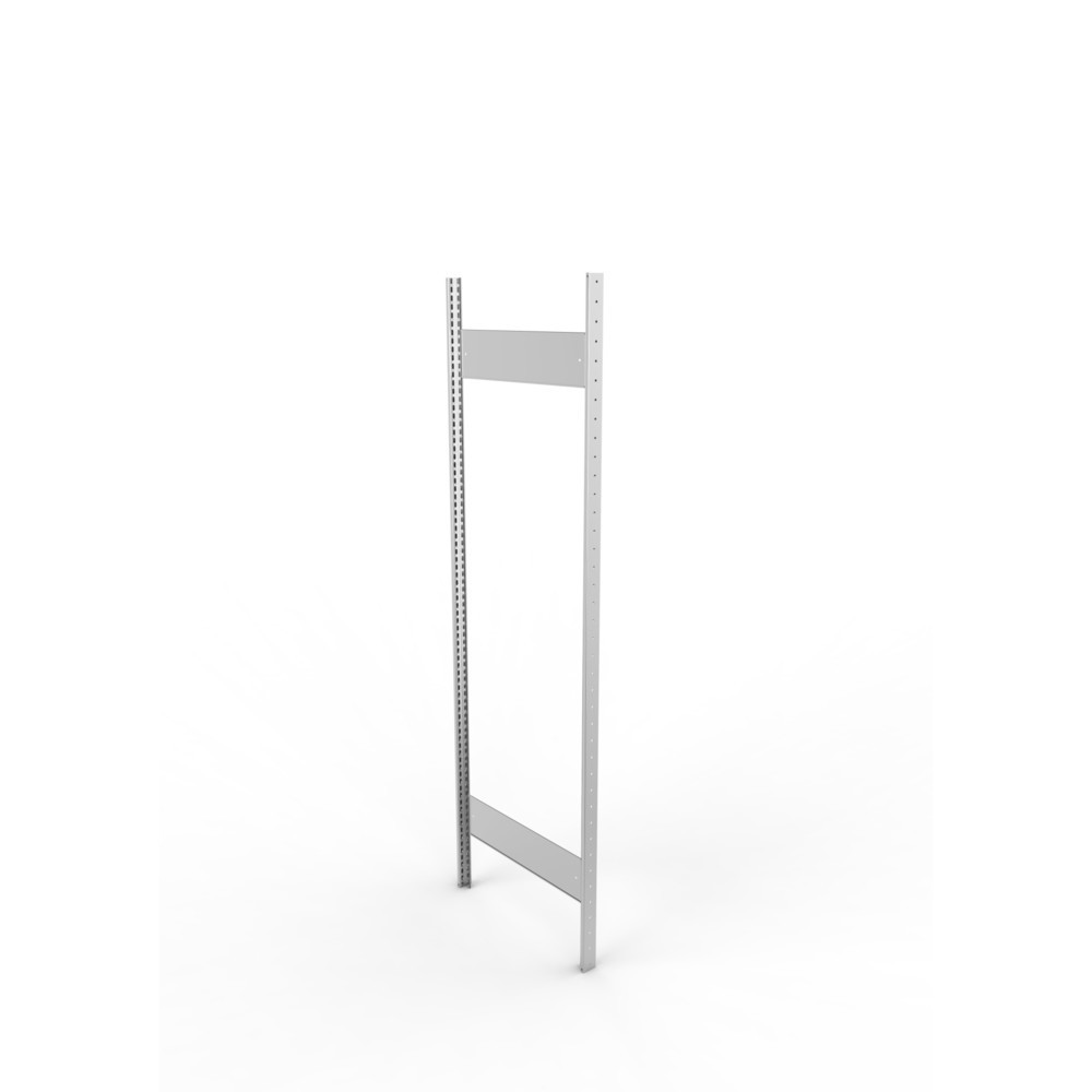 Product afbeelding: Staanderframe voor legbordstelling META, geclincht, 1 tussenruimte, hxb 2.000 x 600 mm, verzinkt
