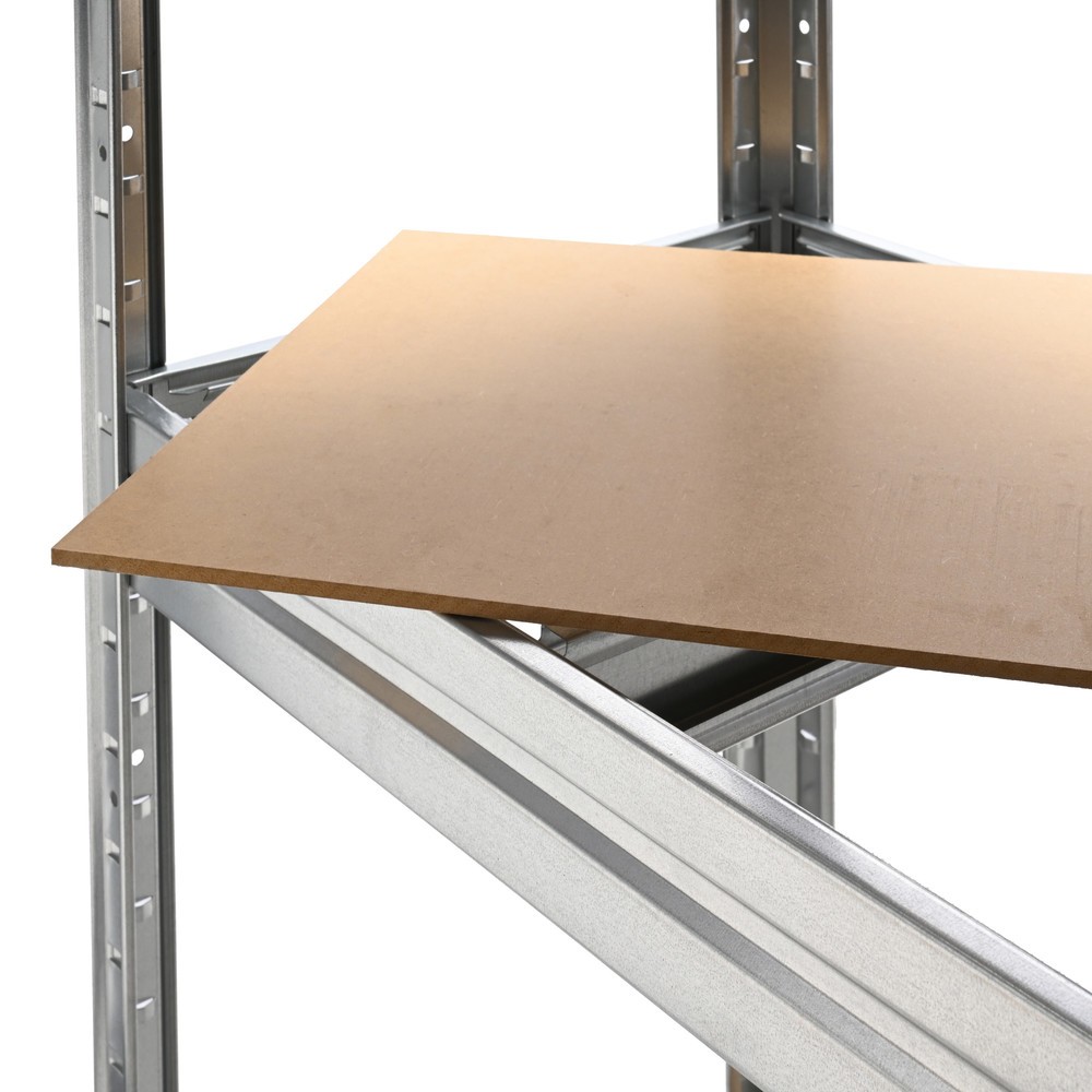 Productafbeelding nr. 5: Legbordstelling HEMMDAL, gegalvaniseerd, vaklast 600 kg, hxbxd 1.770 x 1.200 x 450 mm